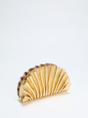 Shelly Metallic Leather Clutch