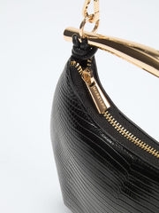 Victoria Leather Mini Hobo Bag