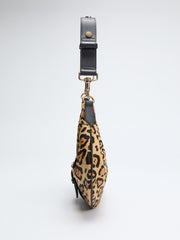 Leopard Crescent Shoulder Bag