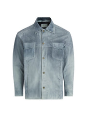 washed suede shirt