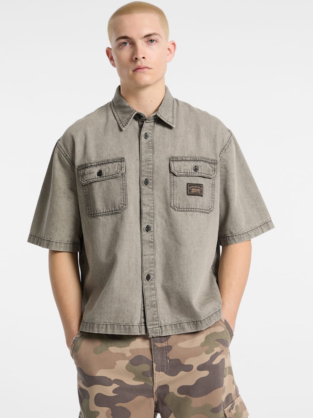 GUESS Originals Boxy Denim Shirt