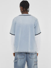 GUESS Originals Denim Baseball Shirt