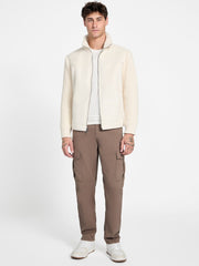 River Faux- Suede Knit Jacket