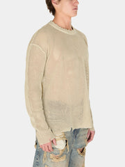 distressed knit sweater