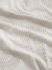 long-sleeve waffle mockneck