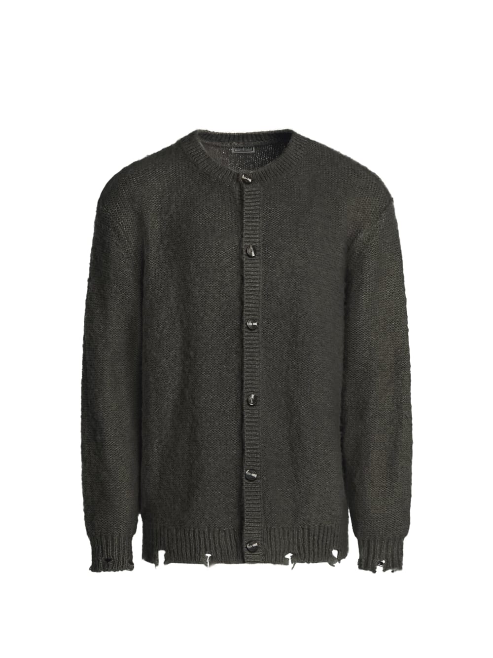 fuzzy wool-blend cardigan