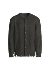 fuzzy wool-blend cardigan