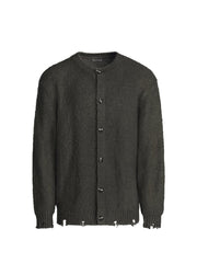 fuzzy wool-blend cardigan