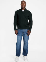 Eco Noel Zip Cable-Knit Sweater