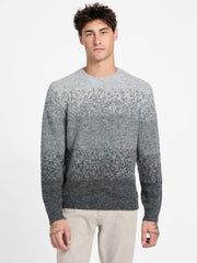 Eco Trey Crewneck Marled Striped Sweater