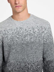 Eco Trey Crewneck Marled Striped Sweater