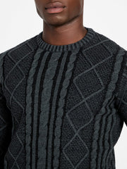 Eco Adrian Crewneck Cable-Knit Sweater