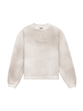 distressed logo crewneck