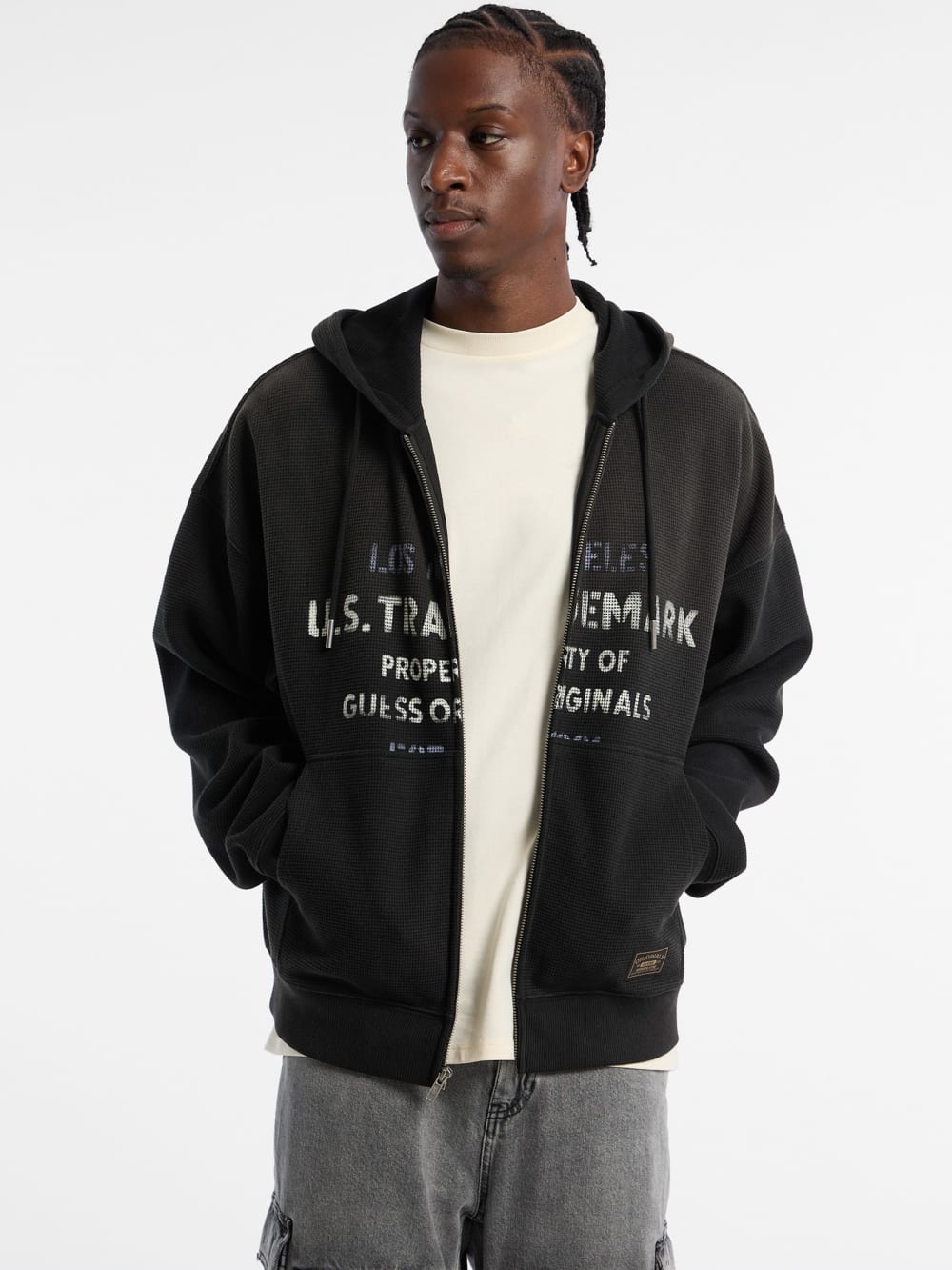 GUESS Originals Waffle Hoodie
