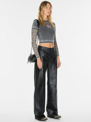 vintage layered lace tee