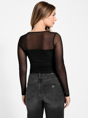 Eco Lauryn Tied Mesh Top