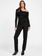Eco Astrid Asymmetric Draped Top