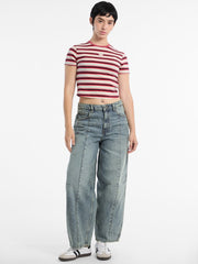 Eco GUESS Originals Core Striped Baby Tee