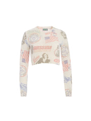 Printed Cashmere Sweater