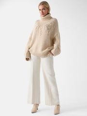 Ahlam Turtleneck Embroidered Sweater