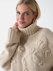 Ahlam Turtleneck Embroidered Sweater