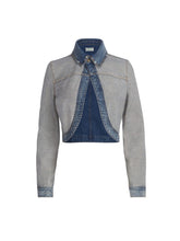 reverse denim jacket