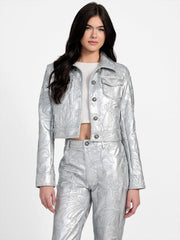 Clelia Embroidered Trucker Jacket