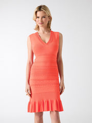 Syria Scalloped Sweater Dress