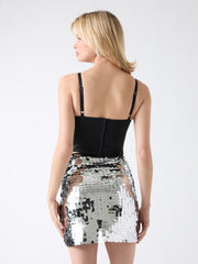 Lola Satin Corset Crop Top