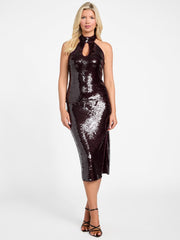Misty Sequin Midi Skirt