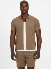 Eco Calvin Chevron-Knit Shirt