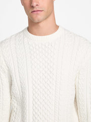 Eco Nathan Mixed Cable-Knit Sweater