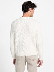 Eco Nathan Mixed Cable-Knit Sweater