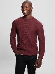 Eco Noah Crewneck Celtic Cable-Knit Sweater
