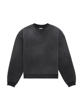 distressed logo crewneck