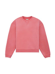 distressed logo crewneck