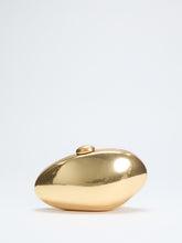 Metallic Oval Clutch