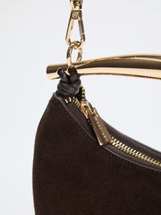Victoria Leather Mini Hobo Bag