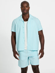 Linen-blend shirt