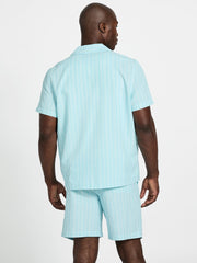Linen-blend shirt