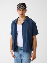 Linen-blend shirt
