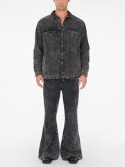 padded corduroy overshirt