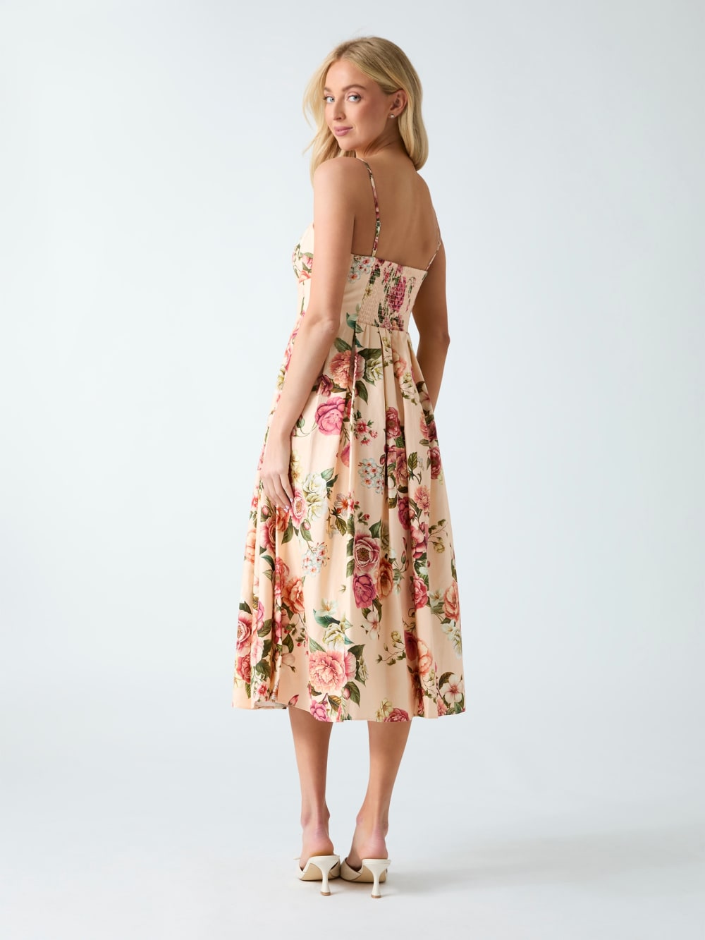 Floral print maxi dress
