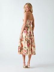 Floral print maxi dress