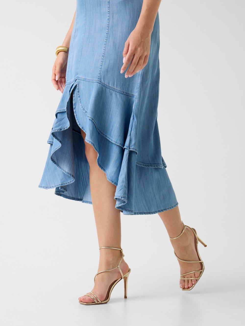 Marina Chambray Midi Dress