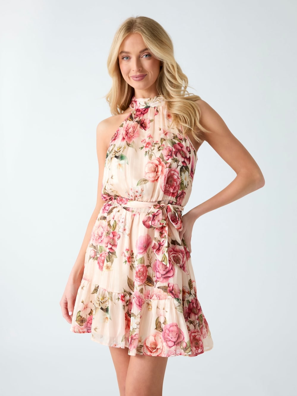 Floral Print Mini Dress