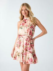 Floral Print Mini Dress