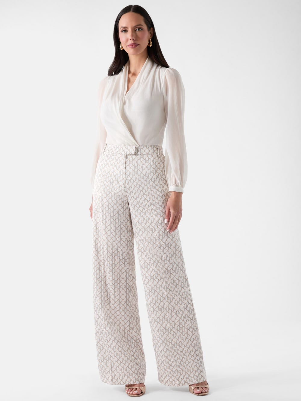 Marciano Monogram Satin Pants