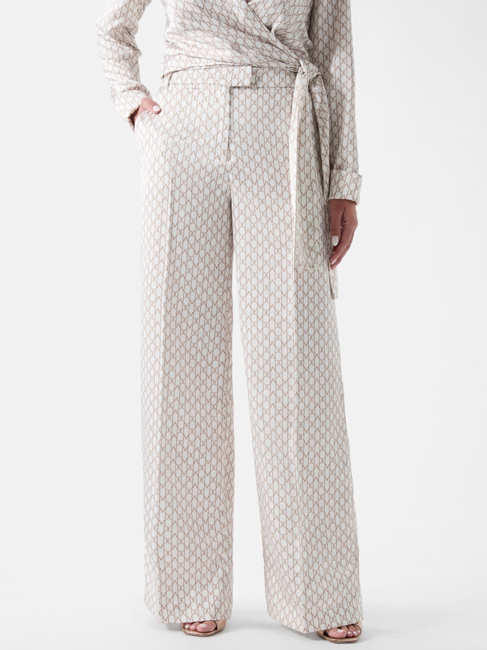 Marciano Monogram Satin Pants