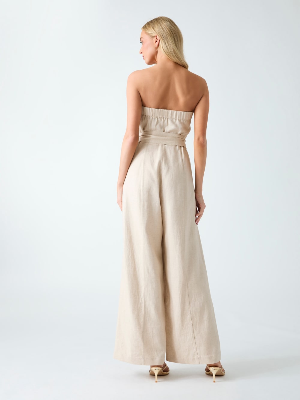 Linen-blend jumpsuit
